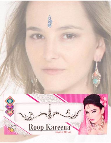 tika-cejas-negro-plateado-bindi-danza-trivia