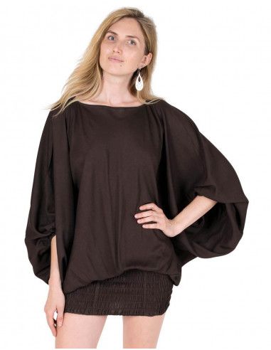 dress - afghan - soles - dress - brown - chocolate