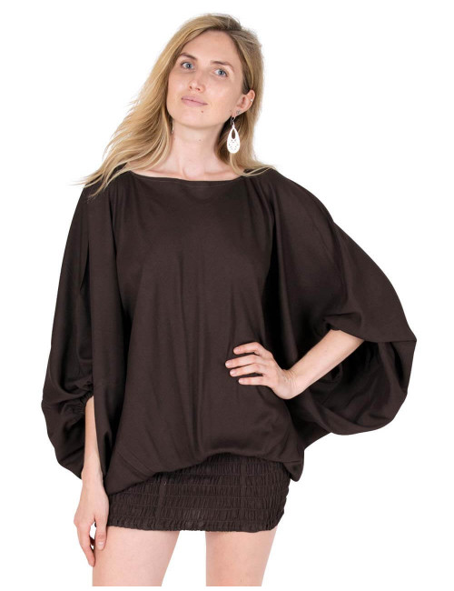 dress - afghan - soles - dress - brown - chocolate