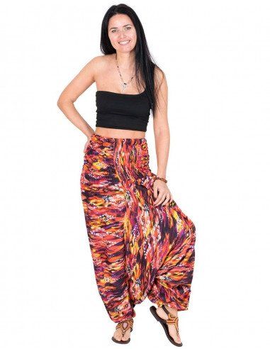 pants-saruel-red-print-woman-hippie