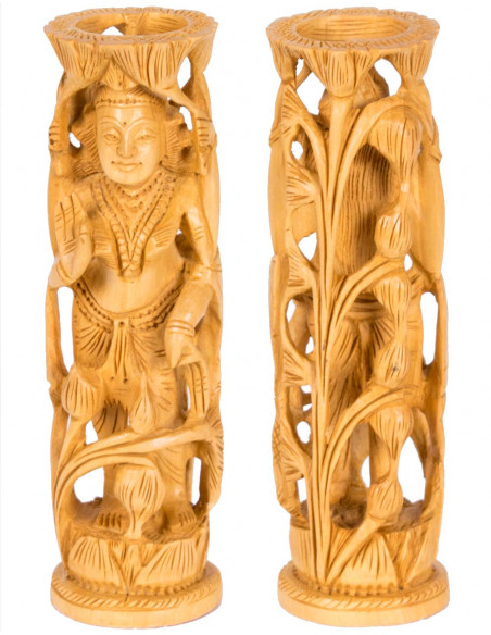 Cylindrical Statue of Lakshmi