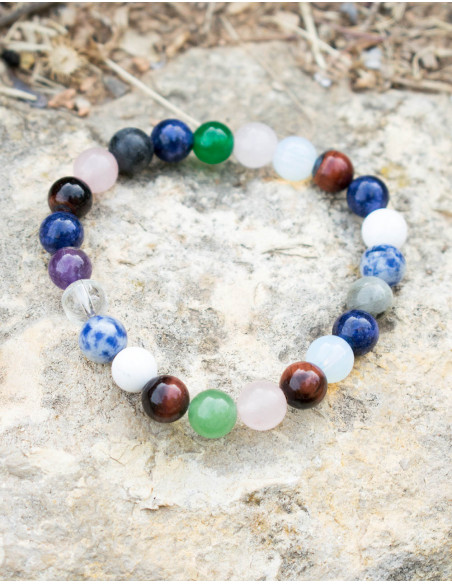 7 Chakra Mineral Bracelet