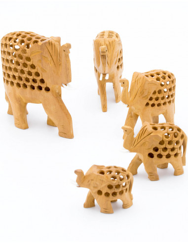 5 Elephant Statues
