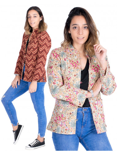Two-tone lightweight jacket