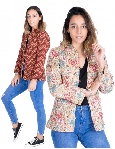 Two-tone lightweight jacket