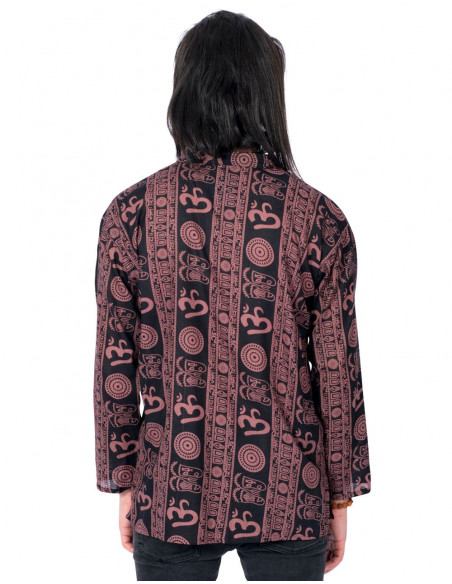 Burgundy Ethnic Shirt