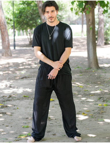 Black Straight Pants