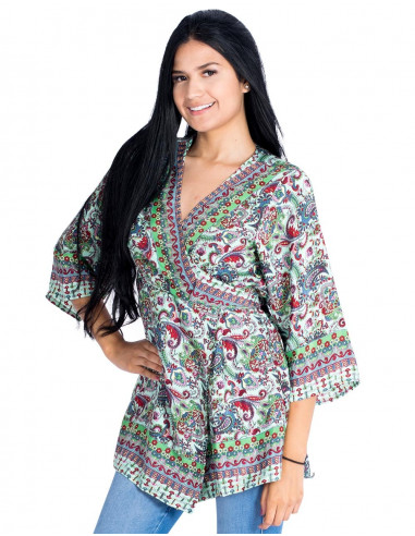 camisola-cruzada-estampado-verde-escote-pico