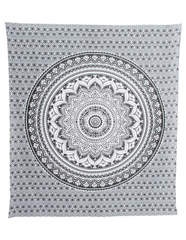 Black and White Mandala Quilt