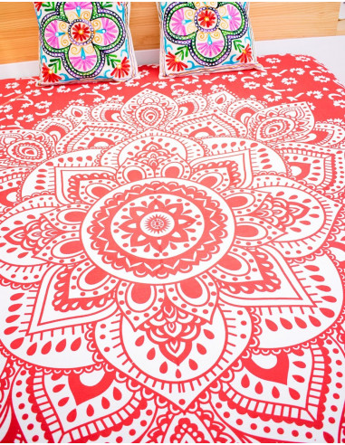 Red bedspread
