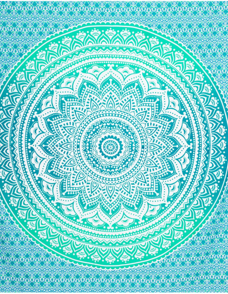 Light Blue Double Bedspread