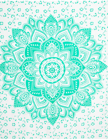 Bedcover Mandala Green