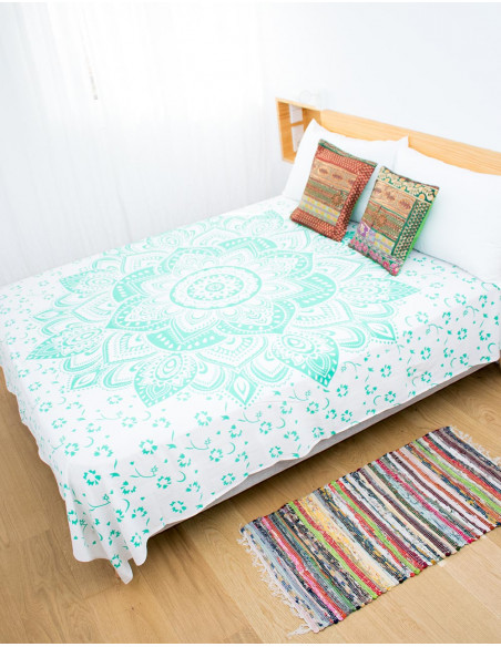 Green Mandala Bedcover