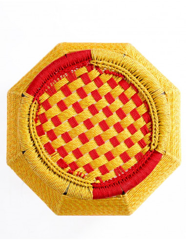 Round Nylon Rope Stool - Handmade in India -...