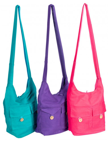 Shoulder bag in assorted solid colors