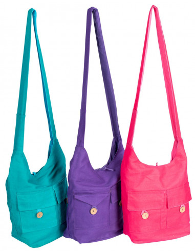 Shoulder bag in assorted solid colors