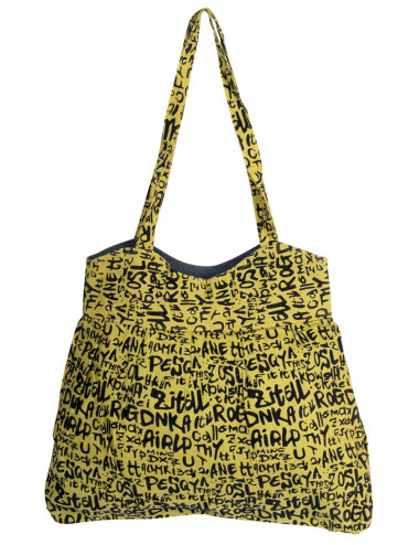 Yellow Bag with Inscriptions