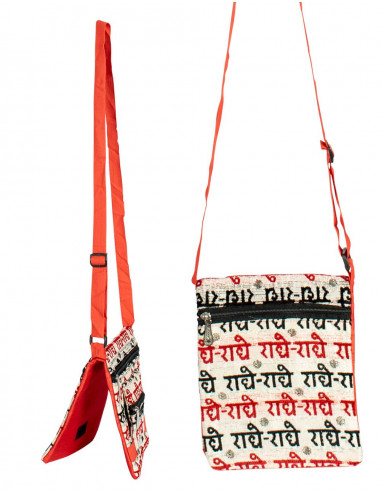 Red Double Strap Crossbody Bag