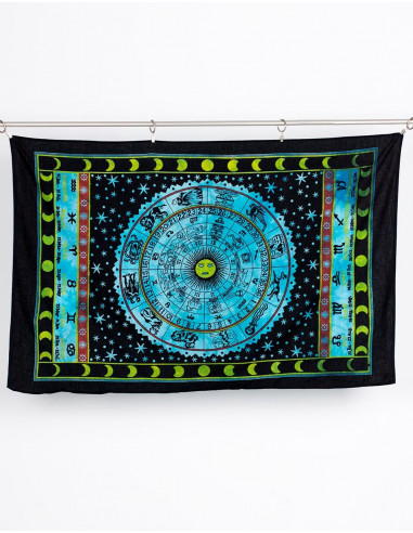 Celestial Zodiac Tapestry