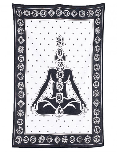 7 chakras tapestry