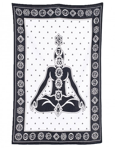 7 chakras tapestry