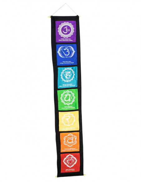 Vertical Tapestry 7 Chakras