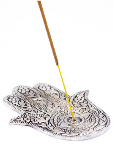 Metal Hamsa Hand Incense Holder