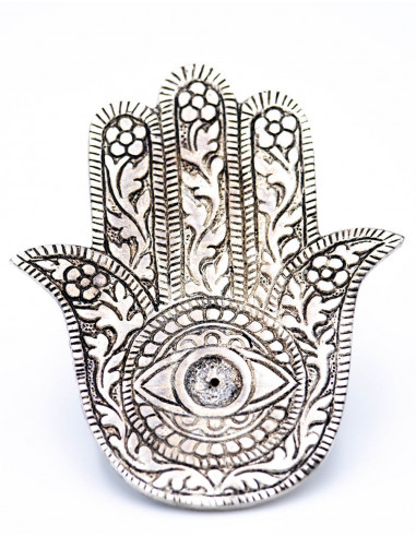 Metal Incense Holder Hamsa Hand