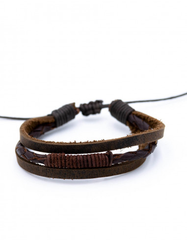 pulsera-simil-piel-marron-hippie-hombre