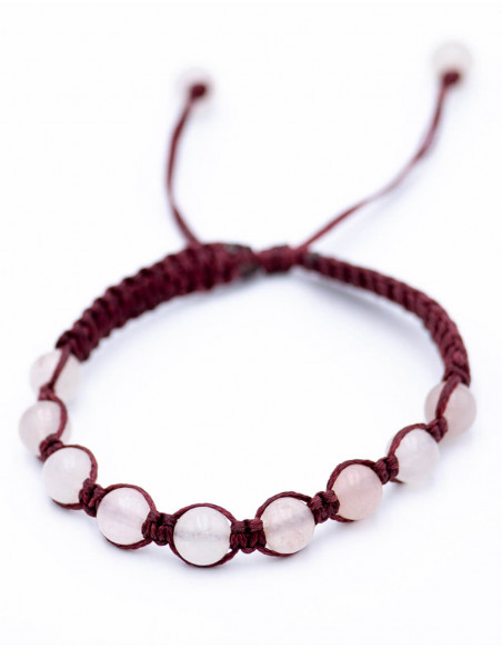Rose Quartz Macrame Bracelet