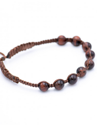 Tiger Eye Macrame Bracelet