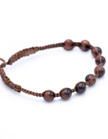 Tiger's Eye Macrame Bracelet