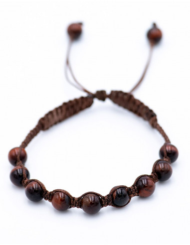 Tiger Eye Macrame Bracelet