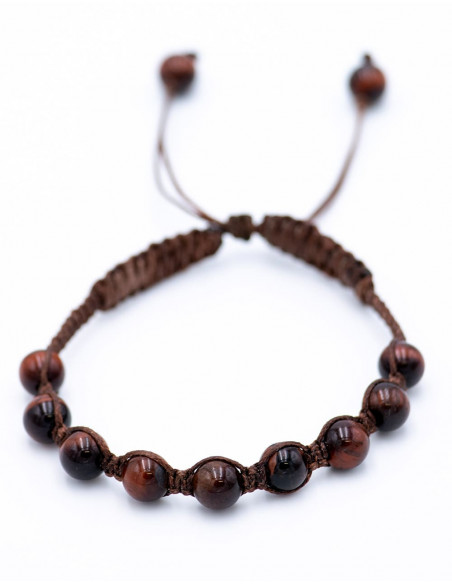 Tiger's Eye Macrame Bracelet