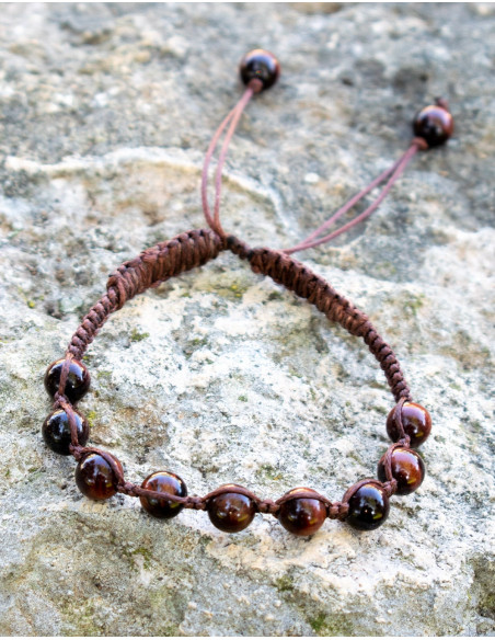 Tiger Eye Macrame Bracelet