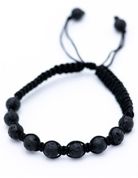 pulsera energetica-roca-volcanica-negra