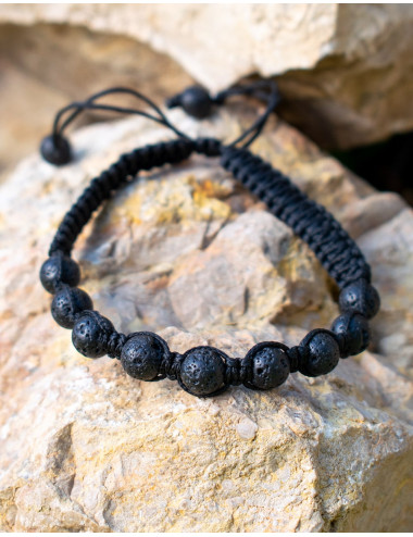 pulsera-piedra-mineral-roca-volcanica-unisex