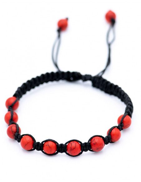 pulsera-coral-rojo-coraje-fuerza