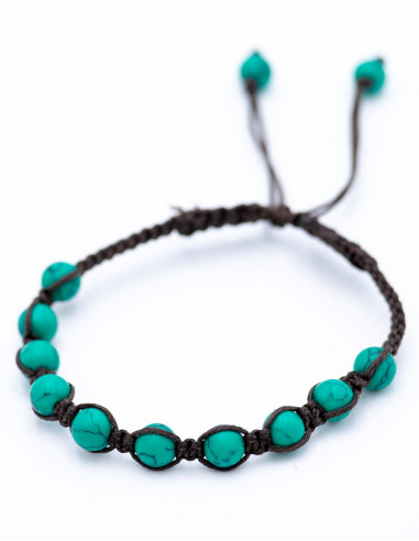 Turquoise Macrame Bracelet