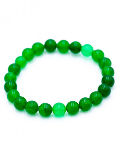 Green Jade Elastic Bracelet