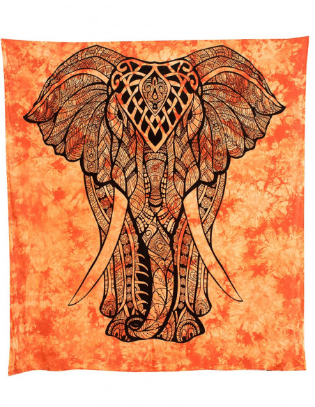 Orange Elephant Quilt