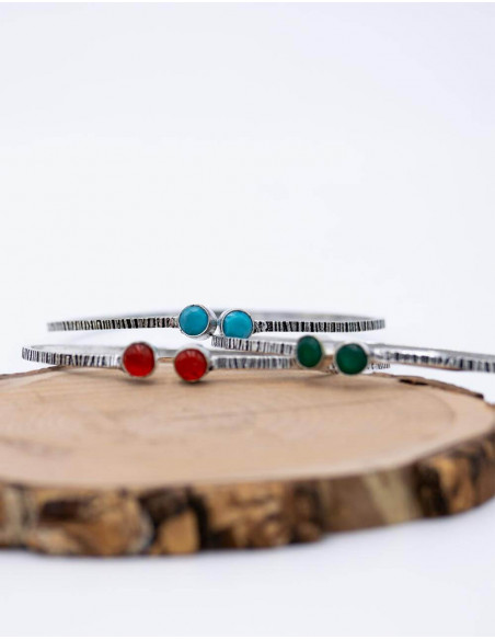 Fine Bracelet Two Stones