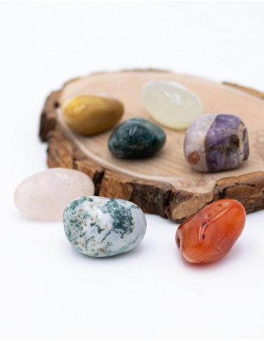 Bag with 7 Chakras Stones