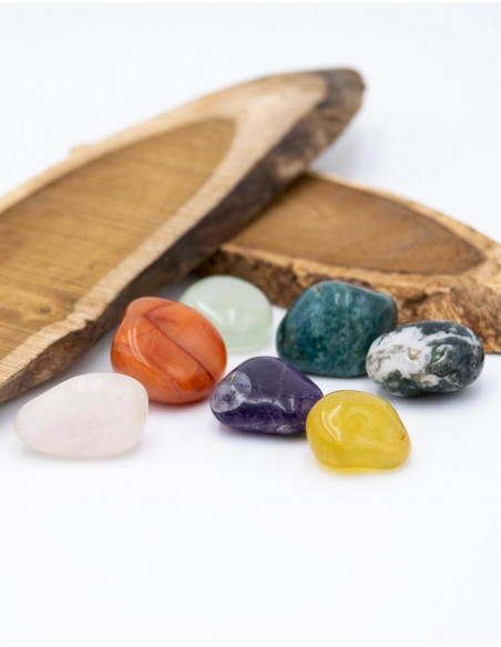 Bag with 7 Chakras Stones