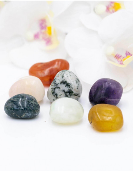 Bag with 7 Chakra Stones