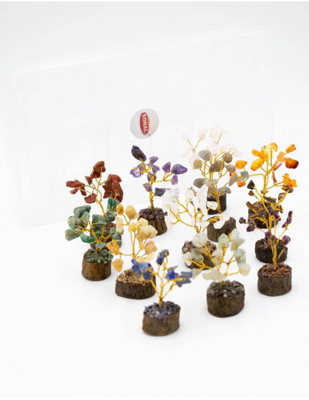 Pack 12 Mineral Stone Trees