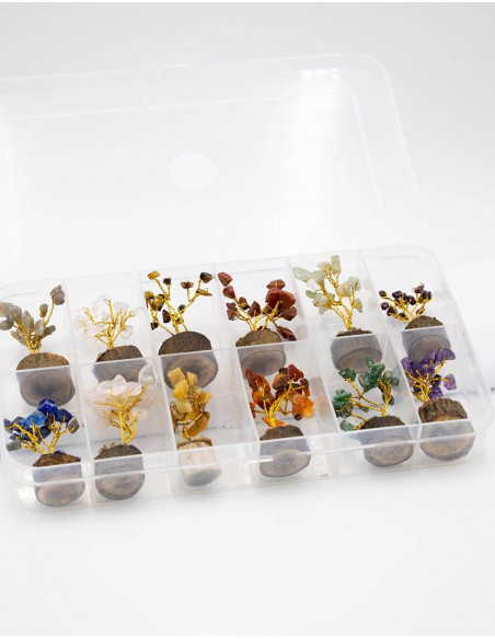 Pack of 12 Mineral Stone Trees