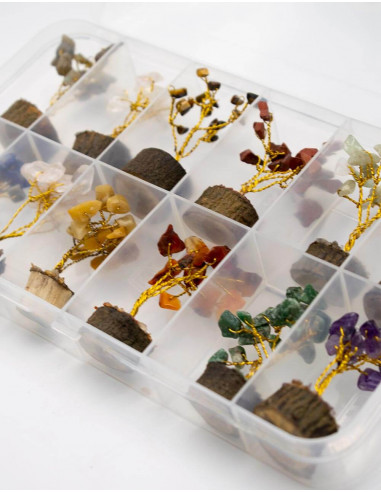 Pack 12 Mineral Stone Trees