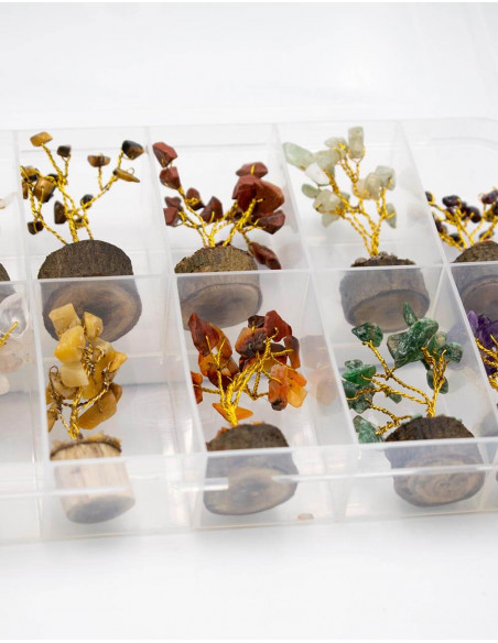Pack of 12 Mineral Stone Trees