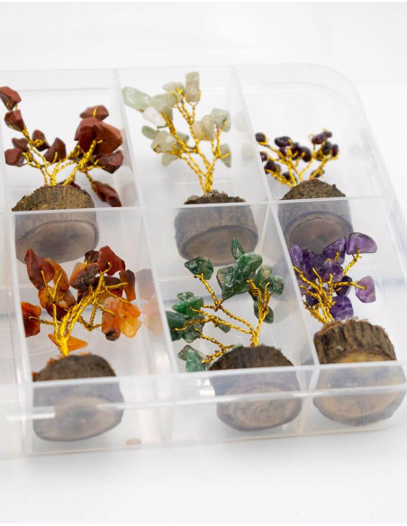 Pack 12 Mineral Stone Trees